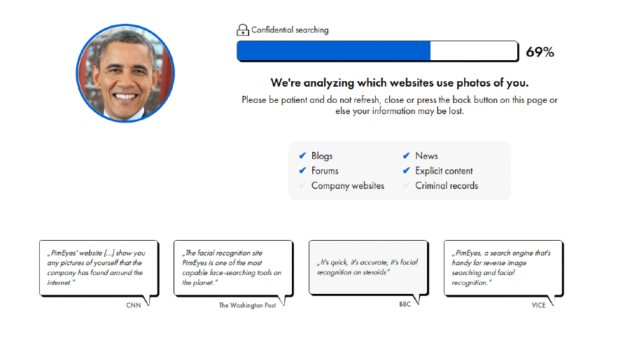 Facial Recognition Porn Search